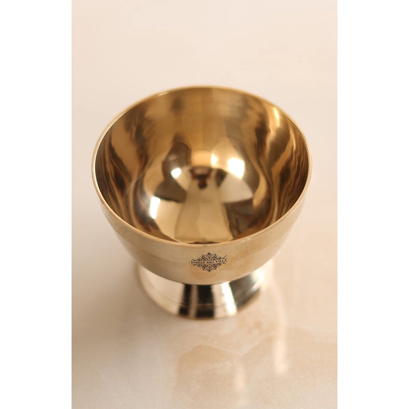 INDIAN ART VILLA Bronze Shine Finish Ice Cream Bowl with Bronze Bottom, 200 ml (Pack of 4) - Image 5