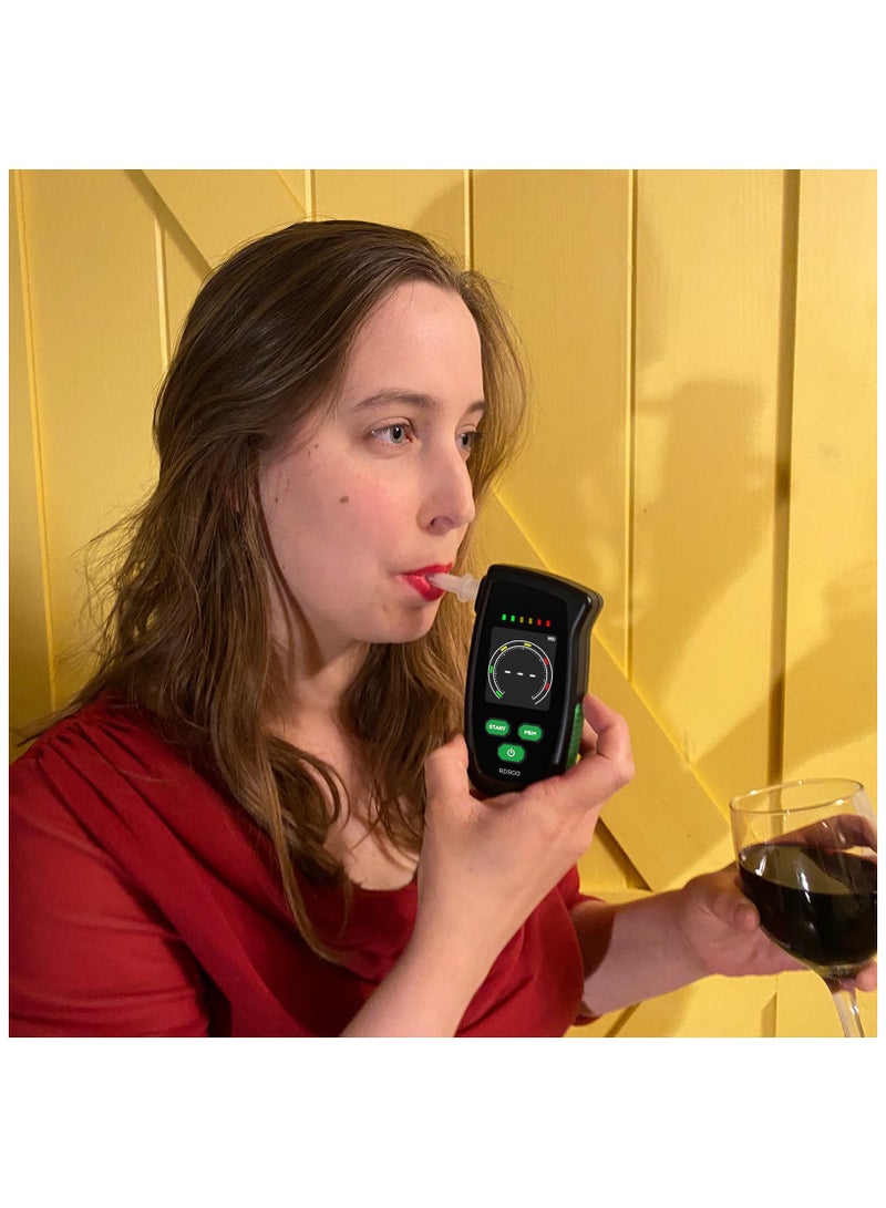 SYOSI High Precision Portable Breathalyzer - LCD Alcohol Tester for Personal and Professional Use, Accurate Breath Analyser with Multiple Testing Standards, Fast and Accurate Breathalyzer for Safe Driving - Image 4