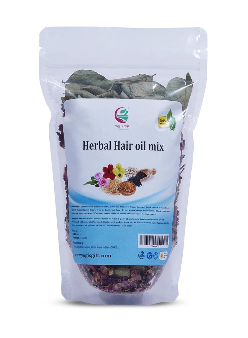 YOGI Ayurvedic Herbal Hair oil mix 18 Essential raw herbs for oil infusion 100% natural Indian herbs - Image 1