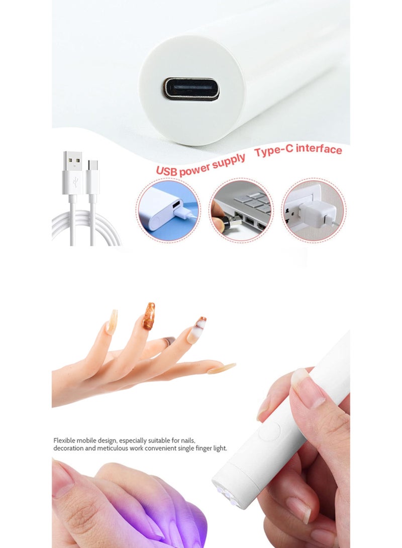 Nails lamp UV led professional,Handmade Fake Nail,Manicure Sets,Nail KitPress on Nails for Make up Gifts,Stick On Nails French Tip,Fake Nails for Women (Desert Light) - Image 2