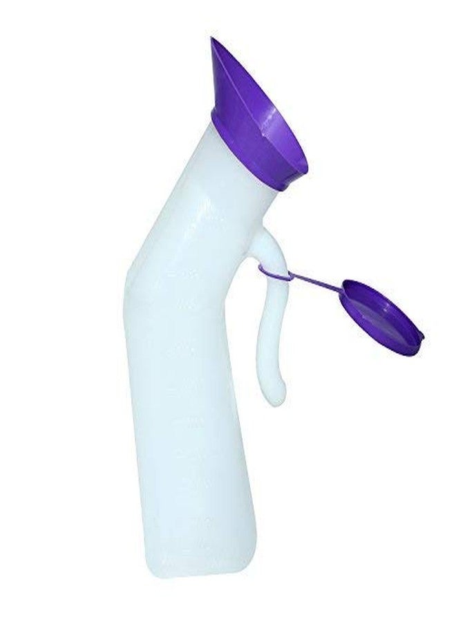 SMARTCARE Unisex Urinal Pot - Portable 1000 ml Urine Collector Bottle with Secure Cap for Men & Women, Durable Plastic, Pack of 2 - Image 2