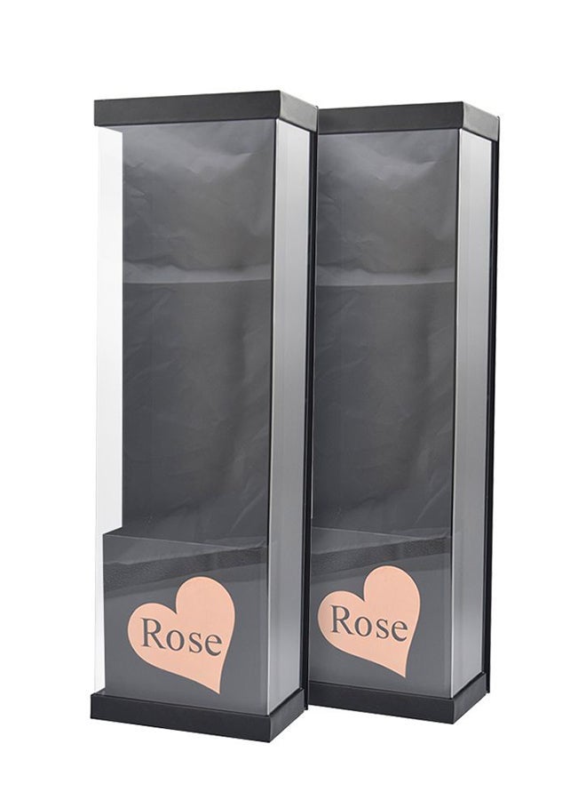 NIBEMINENT Attractive Bouquet Gift Box Black  - Image 3