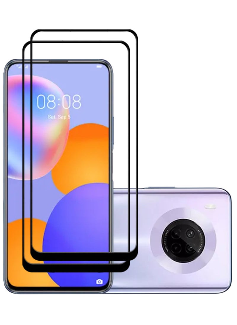 ACLIX 2 Pieces Antistatic ESD Dustproof Premium Quality High Definition Tempered Glass Screen Protector Designed For Huawei Y9a - Image 1