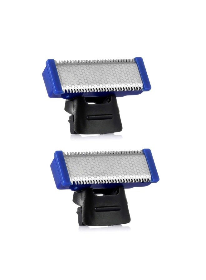 INVODA 2PCS Shaver Replacement Head for Solo Rechargeable Full Body Hair Trimming Electric Shaver Replacement Cutter Head Solo Blades (2PCS + Storage Bag) - Image 2
