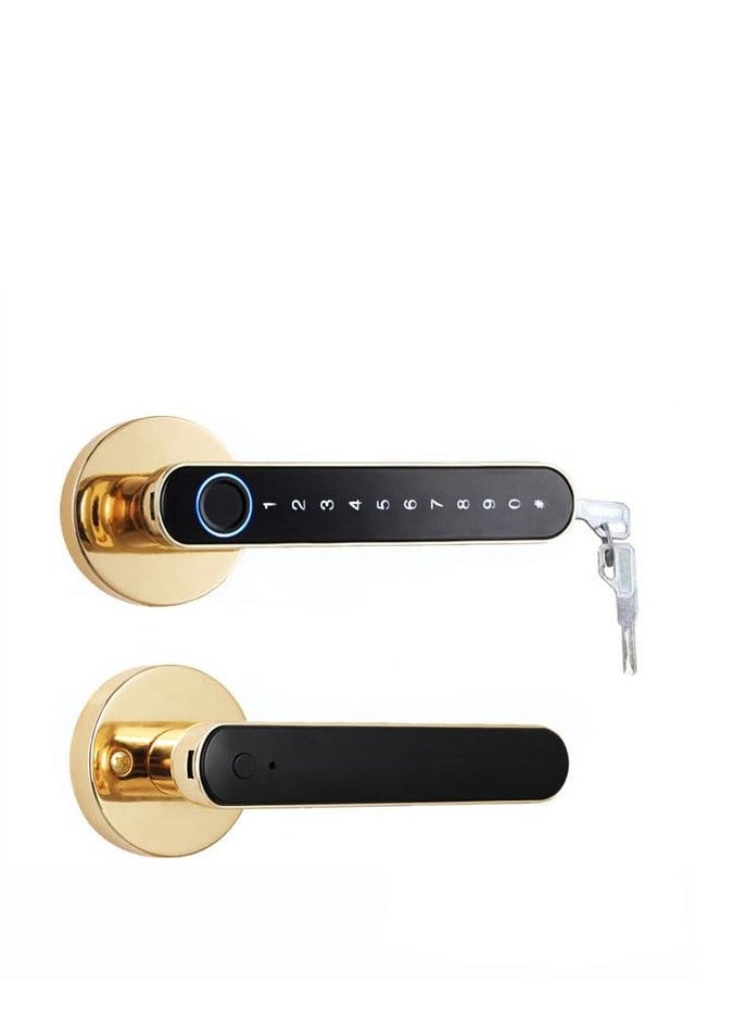 TRASSLE Fingerprint Door Lock Keyless Entry Door Smart Lock with Bluetooth Touchscreen Keypad Deadbolt Lock APP Control with Backup Key Biometric Smart Lock for Home Hotel Office Apartment Bedroom  - Image 1