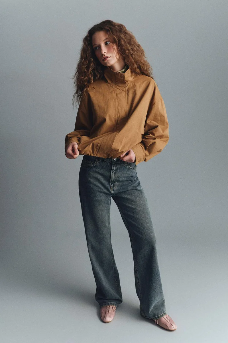 ديفاكتو 100% Cotton 90's Wide Leg High Waist Jeans