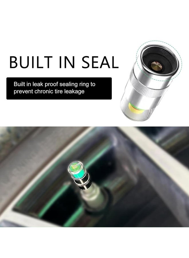 12PCS Universal Car Tire Pressure Monitor Valve Stem Caps Sensor Indicator, 3 Colors Alarm Tire Indicator, Universal Valve Stem Caps for Cars, for SUVs, Trucks - Image 5