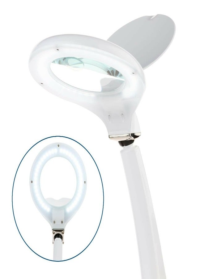 امسكوب AmScope - مصباح تكبير مكتبي قابل للتعديل مزود بـ 40 مصباح LED وعدسة زجاجية 4 بوصة وتكبير 1.75X و 4X - MAGLED-8093-A - Image 3