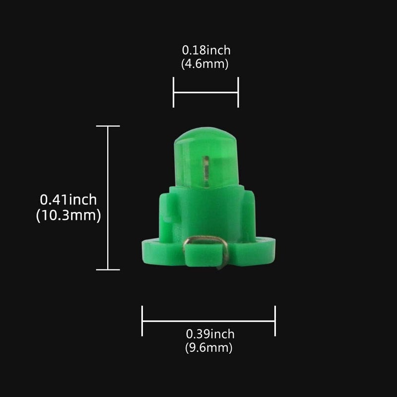 Grandview 10pcs Green T4.2 COB LED Dashboard Light Bulbs - Image 2