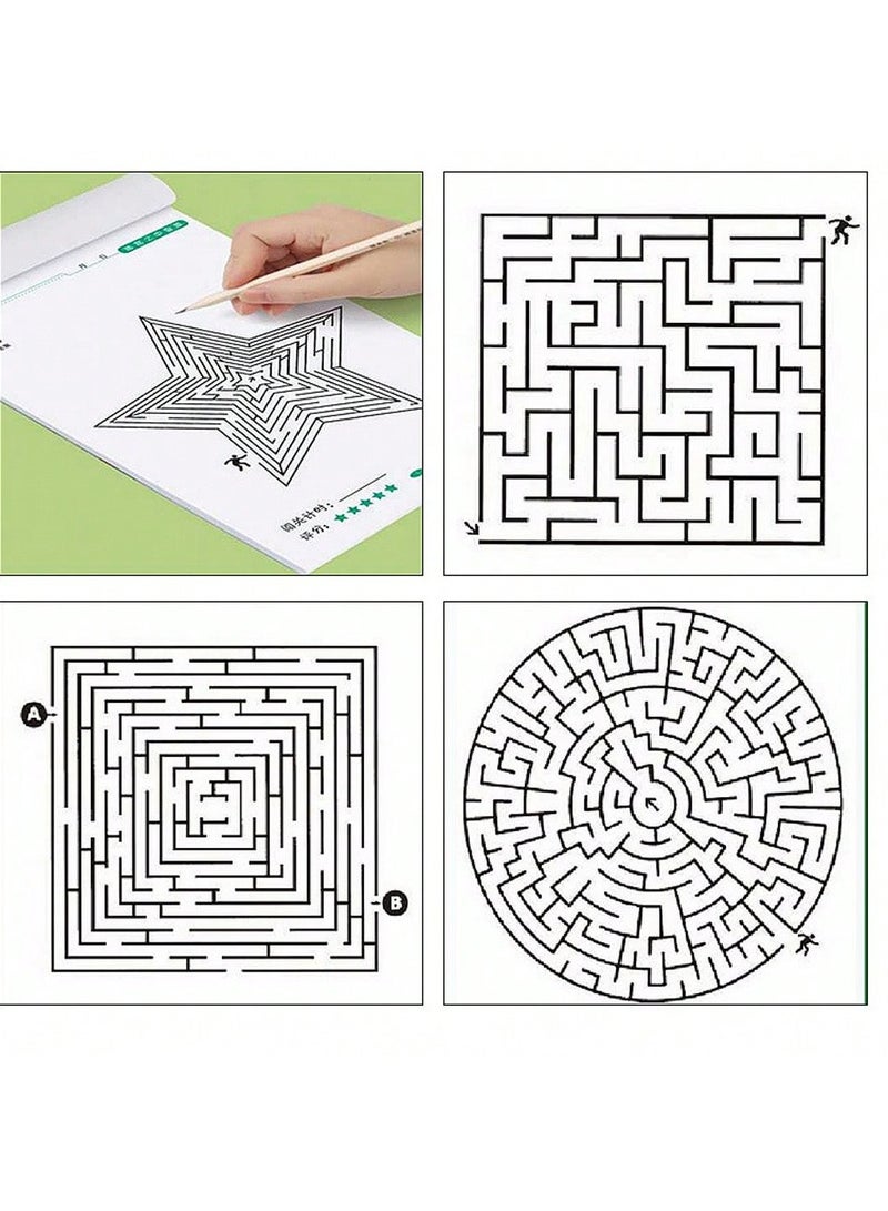 Montessori Maze Puzzle Book, Enhances Logical Thinking and Brain Activity, Suitable for Offices, Schools & Leisure Time, Perfect Birthday & New Year Gift, 64 Pages, Senior Edition - Image 5