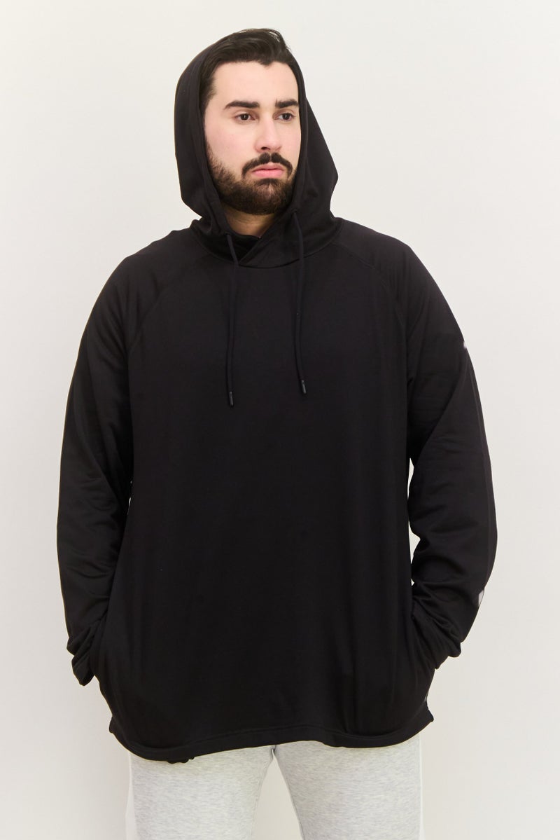 Gaiam Men Slim Fit Long Sleeve Training Hoodies, Black - Image 1