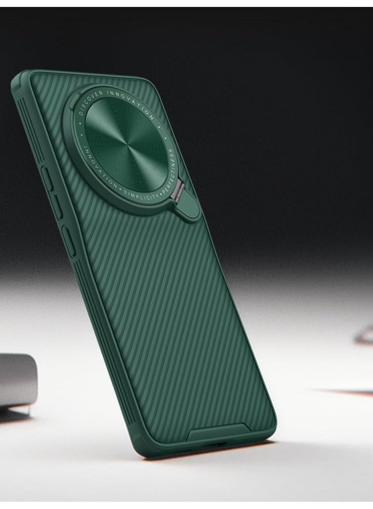 عام حافظة متوافقة مع شاومي مي 14 الترا، حماية الخصوصية لعدسة الكاميرا مع حامل قابل للطي، غطاء خلفي من مادة TPU الناعمة مع زوايا من البولي كربون القاسي لحماية ضد الصدمات وتوفير وسائد هوائية. - Image 2