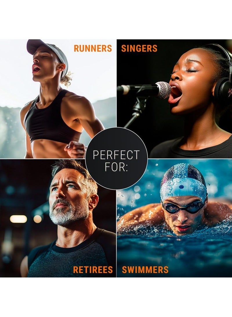 جهاز الشهيق وتمرين التنفس، جهاز تنفس رياضي مدمج من السيليكون، مدرب مقاومة هواء قابل للتعديل للأداء والتحمل، سهل التنظيف (مطور تحكم مزدوج في التدفق) - Image 3