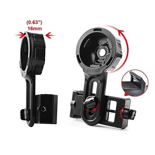 Gosky Telescope Phone Photo Adapter Universal Quick Aligned Cell Phone Digiscoping Adaptor Mount - Compatible with Binoculars Monocular Spotting Scope, Fit Almost All Brands of Smartphones - Image 2