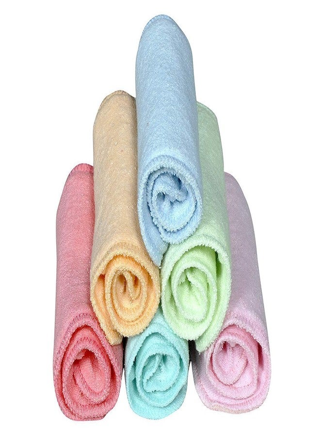 Crawl'in 3 layer Nappy Cloth Liners Washable & Reusable Microfiber Insert Pads for Mild Leak Diaper Liner (Multicolor) Pack of 6 - Image 1