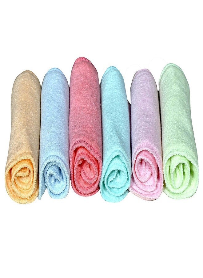 Crawl'in 3 layer Nappy Cloth Liners Washable & Reusable Microfiber Insert Pads for Mild Leak Diaper Liner (Multicolor) Pack of 6 - Image 2