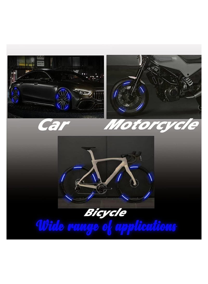 Reflective Wheel Rim Stickers, 20pcs Night Safety Warning Decals, Anti-Scratch Reflective Stickers for Cars and Motorcycles, Universal Decorative Stickers for Vehicles and Trucks - Image 4