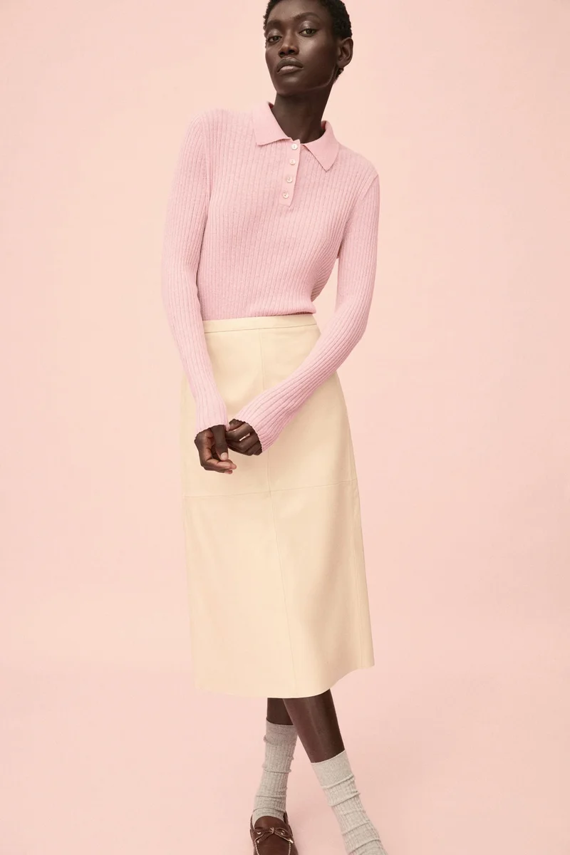 H&M Rib-knit polo shirt