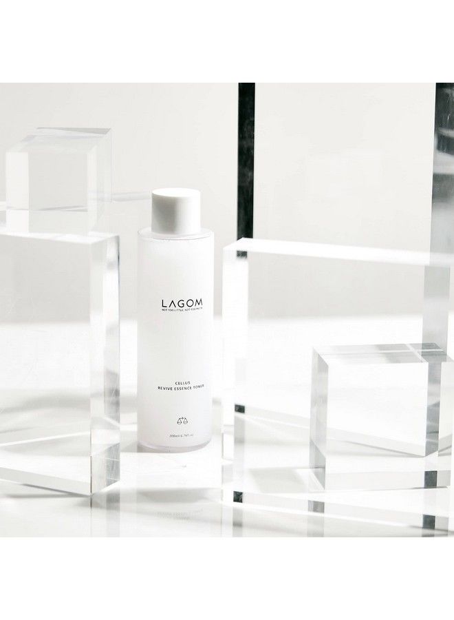 LAGOM Cellus Revive Essence Toner Natural Nurturing Replenishment With 3Layer Hyaluronic Acid Chamomile Lavender Face Calming Soothing Herbal Nutrition Sensitive Dry Oily All Skin 200Ml 6.76Oz - Image 4
