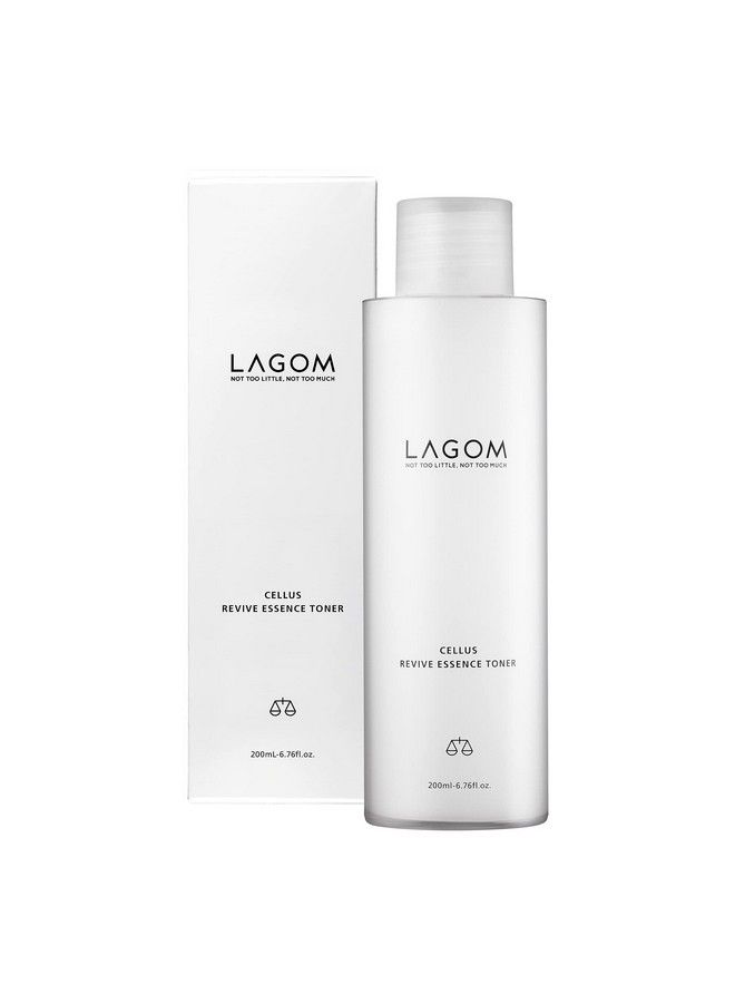 LAGOM Cellus Revive Essence Toner Natural Nurturing Replenishment With 3Layer Hyaluronic Acid Chamomile Lavender Face Calming Soothing Herbal Nutrition Sensitive Dry Oily All Skin 200Ml 6.76Oz - Image 1