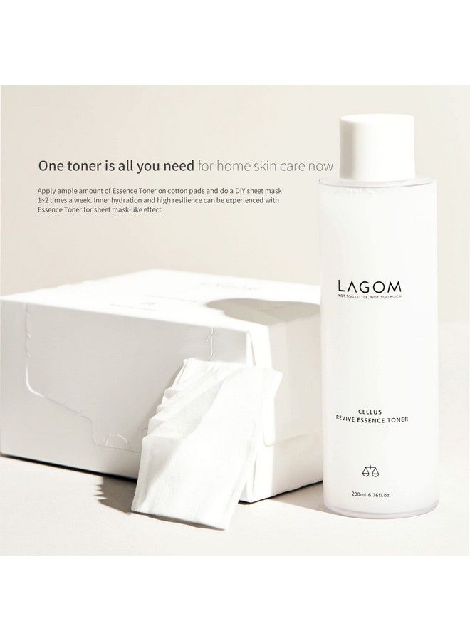LAGOM Cellus Revive Essence Toner Natural Nurturing Replenishment With 3Layer Hyaluronic Acid Chamomile Lavender Face Calming Soothing Herbal Nutrition Sensitive Dry Oily All Skin 200Ml 6.76Oz - Image 5