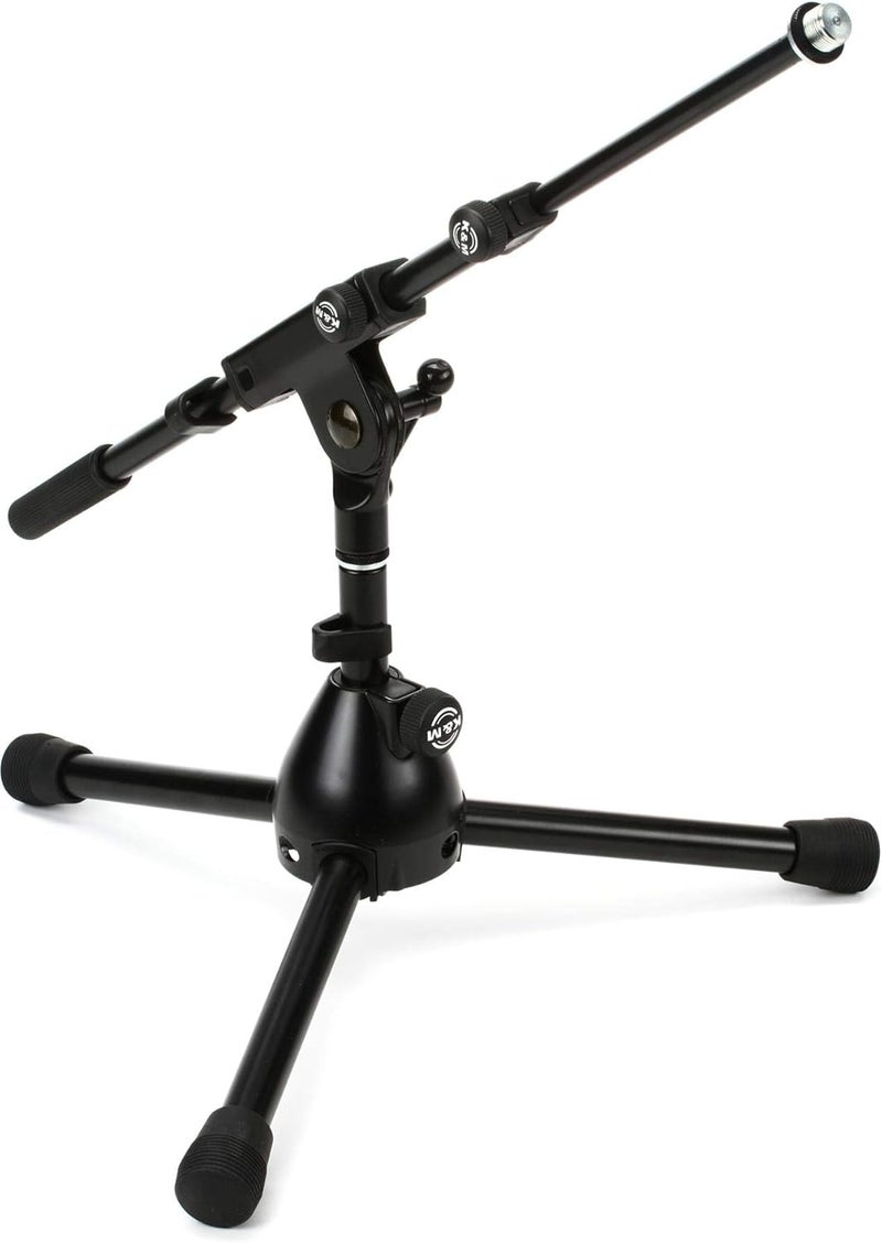 KM K&M Microphone Stand with Two-Piece Boom Arm - Low Level Design for Bass Drums