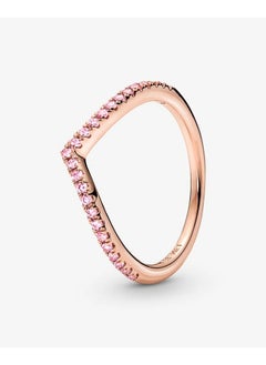 PANDORA Pandora Timeless Wish Sparkling Pink Ring, Size 50  - Image 1