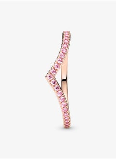 PANDORA Pandora Timeless Wish Sparkling Pink Ring, Size 50  - Image 3