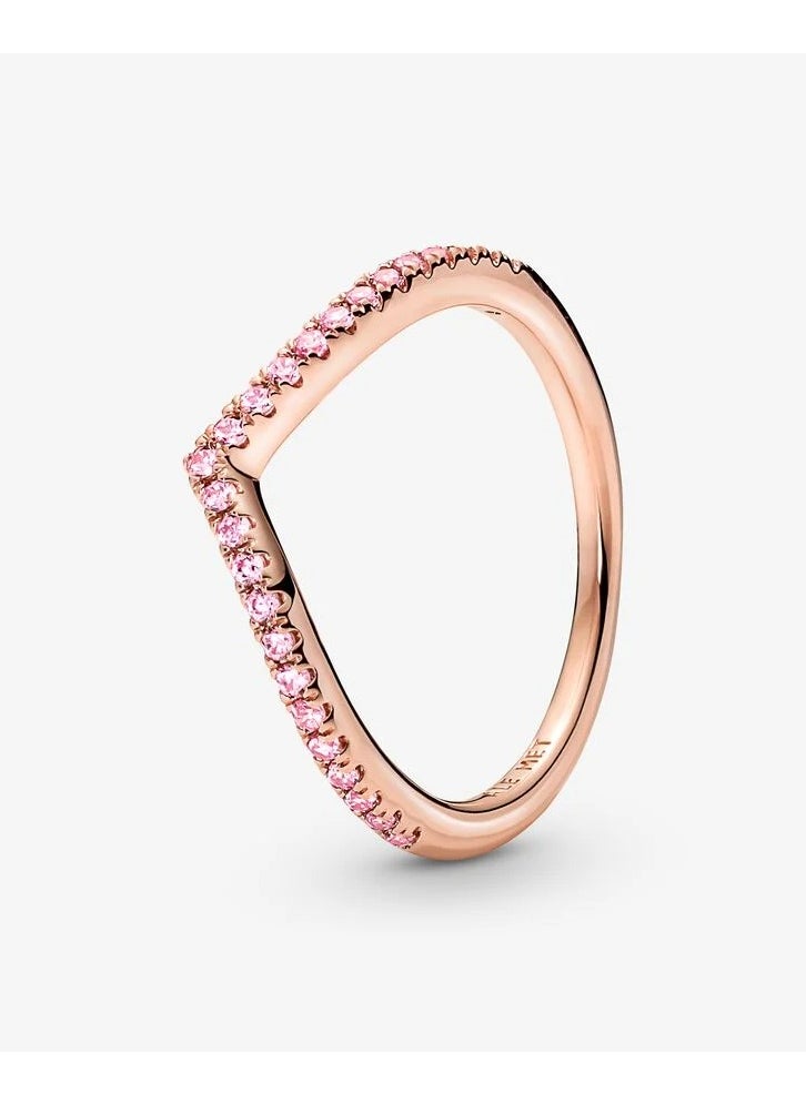 PANDORA Pandora Timeless Wish Sparkling Pink Ring, Size 50  - Image 1