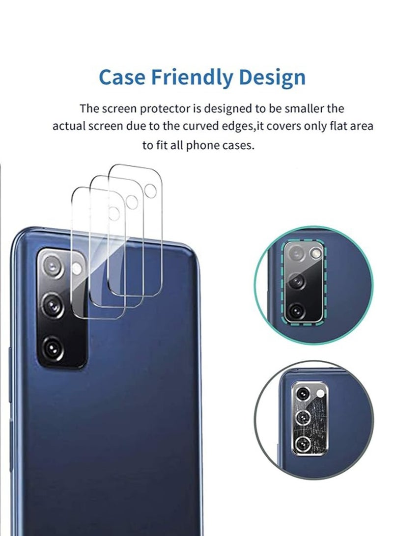 X-level 3 Packs Camera Lens Protector for Samsung Galaxy S20 FE With 9H Ultra Thin Tempered Glass Cover Anti-Scratch & Case Friendly [Not Affect Flash & Night Shot], Transparent - Image 4