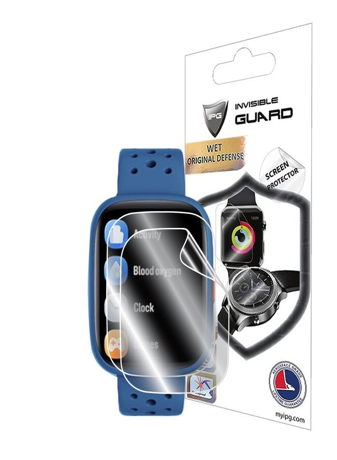 IPG for BIGGERFIVE Brave 2 Kids Smartwatch Hydrogel Screen Protector (2 Units) Invisible HD Clear Film Anti Scratch Guard-Smooth/Self-Healing/Bubble Free for Brave2 - Image 1
