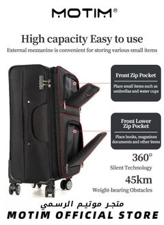 Motim 2PCS Luggage Set Softside Expandable Lightweight Durable Suitcase Set with Spinner Wheels TSA Lock Travel Luggage set for Women and Men  - Image 5