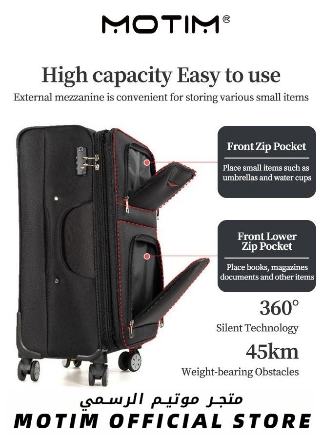 Motim 2PCS Luggage Set Softside Expandable Lightweight Durable Suitcase Set with Spinner Wheels TSA Lock Travel Luggage set for Women and Men  - Image 5