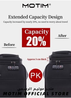 Motim 2PCS Luggage Set Softside Expandable Lightweight Durable Suitcase Set with Spinner Wheels TSA Lock Travel Luggage set for Women and Men  - Image 2