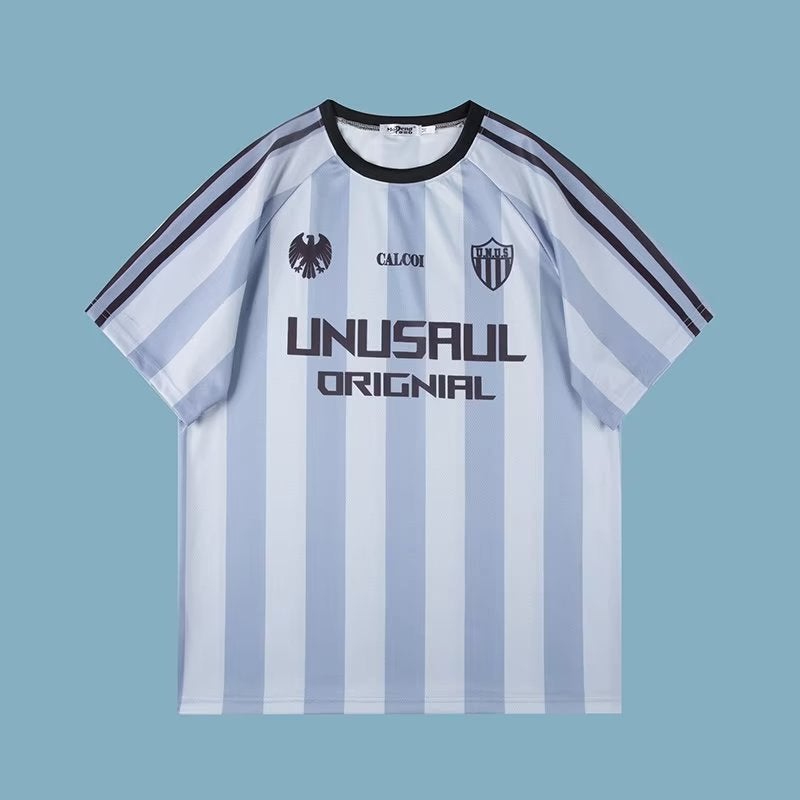 American Couple Short-Sleeved T-Shirt Trendy Brand Ins Summer Ice Silk Mesh Jersey Loose Trendy Brand Quick-Drying Half-Sleeved T-Shirt For Men - Image 1
