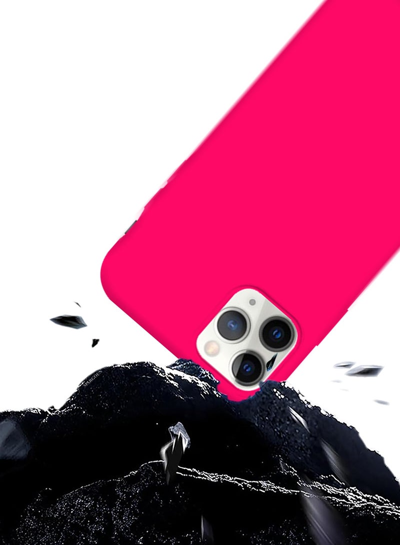 CATANES Soft Silky Silicone Case Cover for Apple iPhone 11 Pro - Full Body Protection - Hot Pink - Image 4
