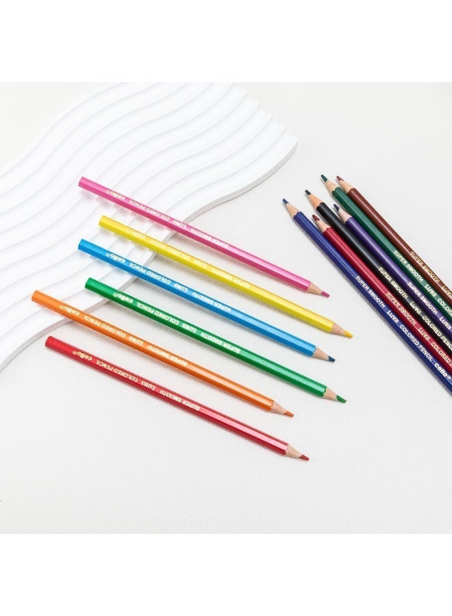 Cello 12 Pack Wooden Colored Pencils, Eco-Friendly and Made from Recyclable Materials – Ideal for Drawing, Sketching, and Coloring, Perfect Art Supplies for School and Office - Image 3