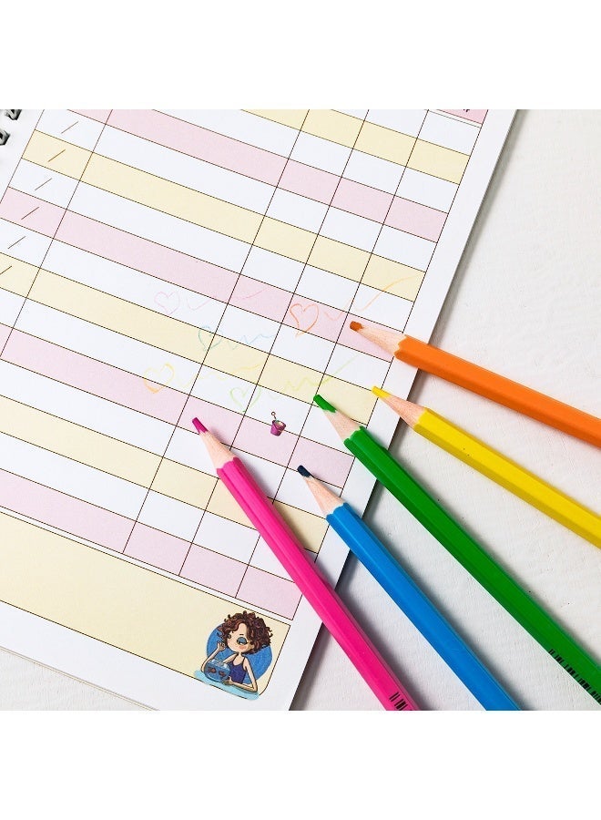 Cello 12 Pack Wooden Colored Pencils, Eco-Friendly and Made from Recyclable Materials – Ideal for Drawing, Sketching, and Coloring, Perfect Art Supplies for School and Office - Image 5