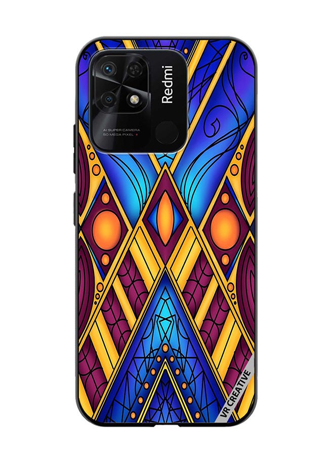 VR CREATIVE Protective Case Cover For Xiaomi Redmi 10C Abstract Design Multicolour - Image 1