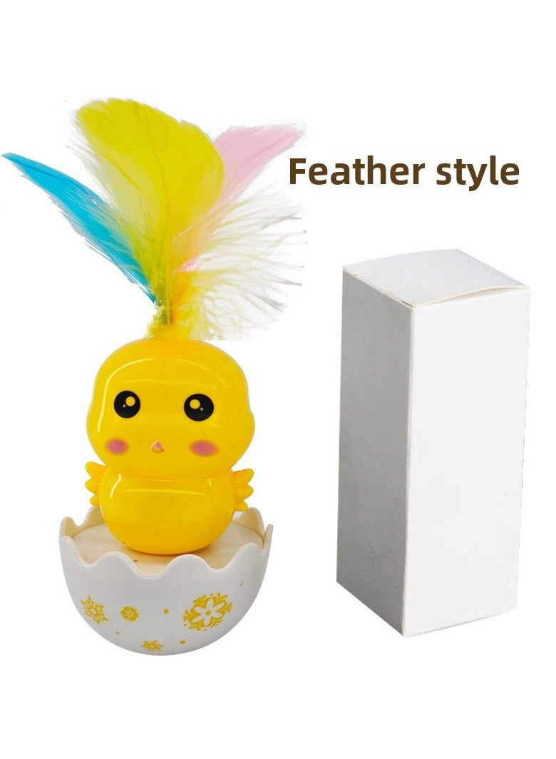Goolsky Must - buy Hot - selling Item Cat's Little Yellow Chicken Toy Unlock New Ways for Cats to Have Fun Alone  - Image 3