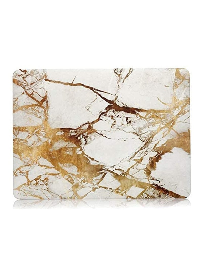 Hard Shell Protective Case Cover Compatible with MacBook Pro 16-Inch Model: A2141 (MVVJ2xx/A, MVVK2xx/A, MVVL2xx/A, MVVM2xx/A) Retina Display with Touch Bar Touch ID, Gold Marble - Image 5