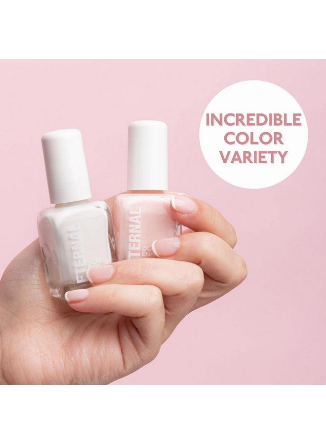 ETERNAL White French Nail Polish Set (Et Voila) Clear Nail Polish Set For Girls Lasting & Quick Dry Pastel Nail Polish Set For Women For Home Diy Mani Pedi Made In Usa 13.5Ml (Set Of 5) - Image 2