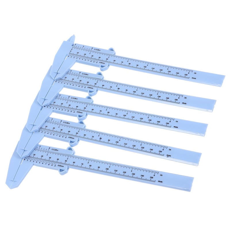 4 Plastic Vernier Calipers 0 150mm Measurement Tool with Sliding Gauge for Students Lab Educational Use - Image 2