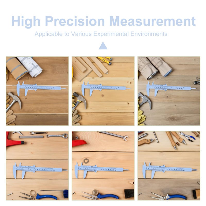 4 Plastic Vernier Calipers 0 150mm Measurement Tool with Sliding Gauge for Students Lab Educational Use - Image 4
