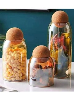 Generic Glass legumes glass 3 sizes (honey)  - Image 3