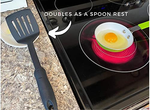 Crack'em Egg Cracker & Spoon Rest (Creamy White) - Perfectly Cracks Eggs & Contains Messes - Easy to Use & Clean - Great for Kids - Prevents Broken Yolks - Image 4