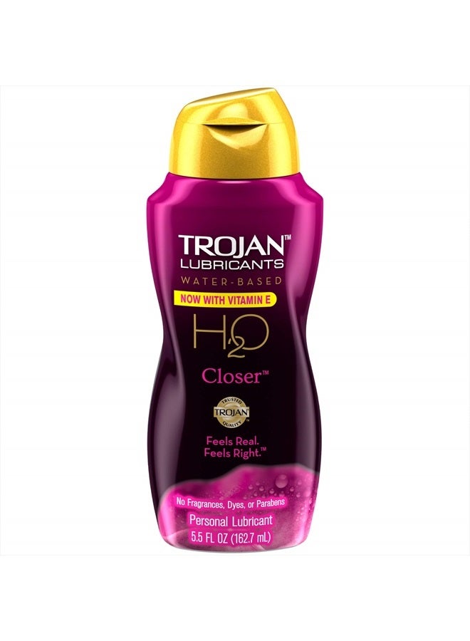 Trojan Lubricants Water Based H2O Closer Personal Lubricant, 5.5 oz.  - Image 1