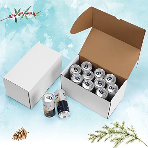 WIFTREY 11x6x6 Shipping Boxes for Small Business 20 PACK, White Corrugated Cardboard Mailer Boxes for Packing Mailing - Image 4