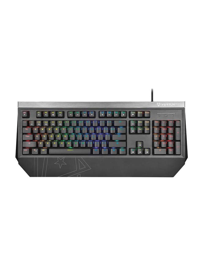 VERTUX Tantalum Gaming Keyboard with Outemu Blue Switches & All keys Antighosting- wired - Image 1