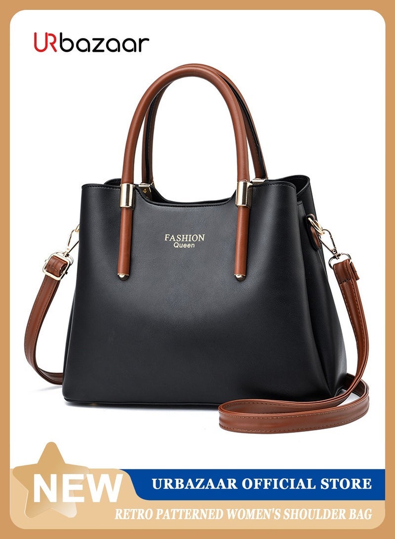 URbazaar Shoulder Tote Bags for Women Top Handle Satchel Ladies Fashion Office Casual Handbags Large Capacity PU Material Stylish - Image 1